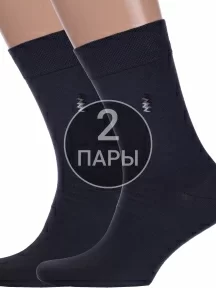 Комплект из 2 пар мужских носков Брестские (БЧК), 2-14с2122, рис. 464, ТЕМНО-СЕРЫЕ
