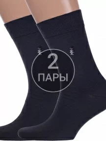 Комплект из 2 пар мужских носков Брестские (БЧК), 2-14с2122, рис. 464, ТЕМНО-СЕРЫЕ