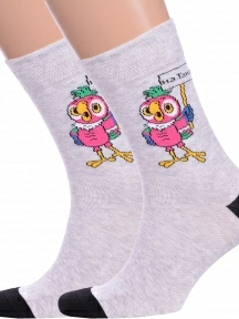 Комплект из 2 пар мужских носков Брестские (БЧК), 2-23С2155, рис. 503, СВЕТЛО-СЕРЫЕ МЕЛАНЖ