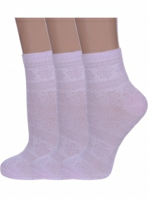 Комплект из 3 пар женских носков Альтаир, 3-С117, СВЕТЛО-СИРЕНЕВЫЕ