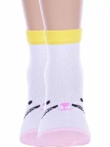 Комплект из 2 пар детских носков "Борисоглебский трикотаж", 2-8С988, БЕЛЫЕ