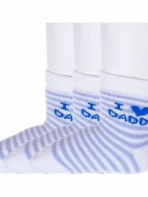 Комплект из 3 пар детских махровых носков "Красная ветка", 3-С-1608, ГОЛУБЫЕ