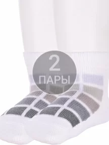 Комплект из 2 пар детских носков Conte kids, 2-5С-11СП, рис. 217, БЕЛО-СЕРЫЕ