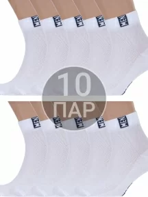Комплект из 10 пар мужских носков RuSocks (Орудьевский трикотаж), 10-М-2211, БЕЛО-СИНИЕ