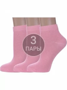 Комплект из 3 пар женских носков Альтаир, 3-А61, РОЗОВЫЕ
