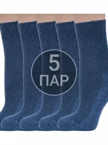 Комплект из 5 пар женских медицинских носков Dr. Feet (PINGONS), 5-15DF8, ДЖИНС