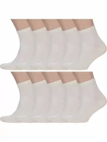 Комплект из 10 пар мужских носков ХОХ, 10-X-1128, БЕЖЕВЫЕ