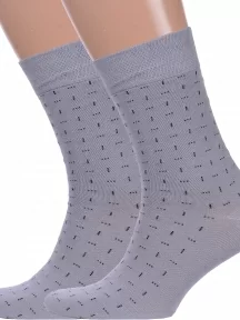 Комплект из 2 пар мужских носков Брестские (БЧК), 2-14с2122, рис. 465, СВЕТЛО-СЕРЫЕ