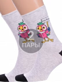 Комплект из 2 пар мужских носков Брестские (БЧК), 2-23С2155, рис. 503, СВЕТЛО-СЕРЫЕ МЕЛАНЖ