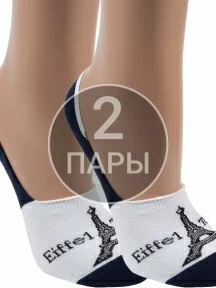 Комплект из 2 пар подследников unisex ХОХ FANTASY, 2-SF-6, БЕЛО-СИНИЕ