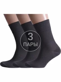 Комплект из 3 пар мужских носков Альтаир ГРАФИТ (3-H226)