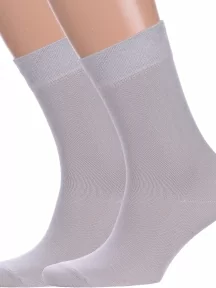 Комплект из 2 пар мужских носков GRAND LINE, 2-М-150, СЕРЫЕ