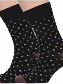 Комплект из 2 пар мужских носков MSCLUB №М33, 2-nm-350, ЧЕРНЫЕ