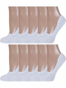 Комплект из 10 пар женских подследников Брестские (БЧК), 10-18С1319, рис. 000, БЕЛЫЕ