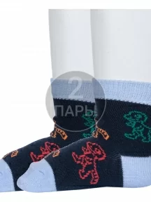 Комплект из 2 пар детских носков "Борисоглебский трикотаж", 2-8С744, ТЕМНО-СИНИЕ