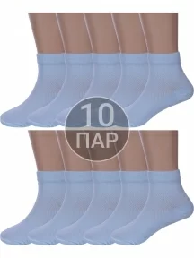 Комплект из 10 пар детских носков Альтаир ГОЛУБЫЕ (10-Д82)