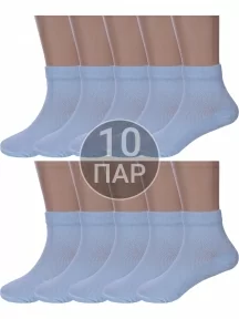 Комплект из 10 пар детских носков Альтаир, 10-Д82, ГОЛУБЫЕ