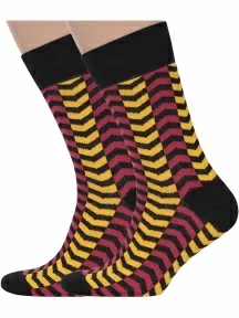 Комплект из 2 пар мужских носков MSCLUB №М40, 2-nm-437, МИЛЬТИКОЛОР