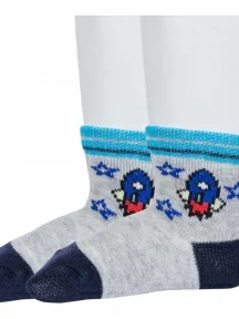 Комплект из 2 пар детских носков "Борисоглебский трикотаж", 2-8СМ1005/1, СЕРЫЕ