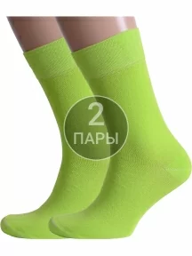 Комплект из 2 пар мужских носков Альтаир, 2-H226, САЛАТОВЫЕ