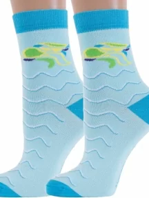 Комплект из 2 пар женских носков ХОХ, 2-G-3R10, СВЕТЛО-БИРЮЗОВЫЕ