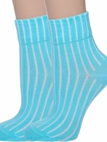 Комплект из 2 пар детских носков Akos, 2-ВК41000 001, БИРЮЗОВЫЕ