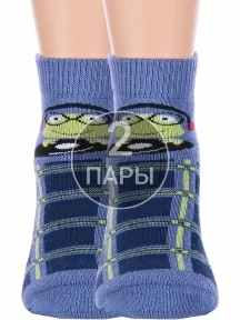 Комплект из 2 пар детских махровых носков Брестские (БЧК), 2-14С3060, рис. 4026, ДЖИНСОВЫЕ