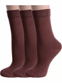 Комплект из 3 пар детских носков Альтаир, 3-А94, ШОКОЛАД