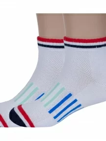 Комплект из 2 пар детских носков ХОХ, 2-SPD-15, БЕЛЫЕ