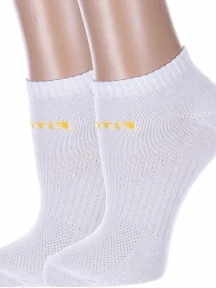 Комплект из 2 пар женских спортивных носков Альтаир, 2-А217, БЕЛЫЕ