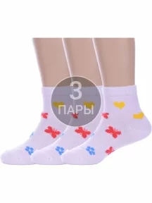 Комплект из 3 пар детских носков Альтаир СВЕТЛО-СИРЕНЕВЫЙ (3-А37)