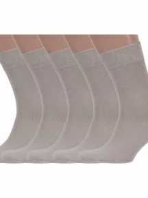 Комплект из 5 пар мужских носков Брестские (БЧК), 5-14С2122, рис. 000, ПЕСОЧНЫЕ