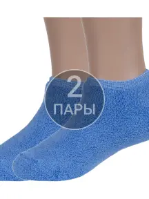 Комплект из 2 пар детских носков с наружной махрой ХОХ ГОЛУБЫЕ (2-DZ-3R18)