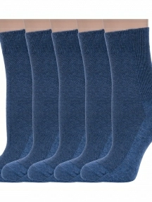 Комплект из 5 пар женских медицинских носков Dr. Feet (PINGONS), 5-15DF8, ДЖИНС