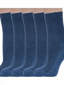 Комплект из 5 пар женских медицинских носков Dr. Feet (PINGONS), 5-15DF8, ДЖИНС