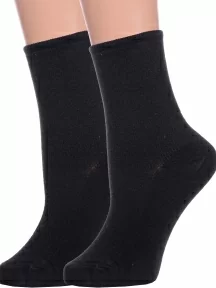 Комплект из 2 пар женских носков с ослабленной резинкой Альтаир, 2-М198, ЧЕРНЫЕ
