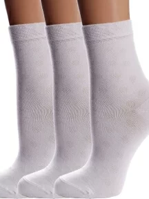 Комплект из 3 пар детских носков Conte kids рис. 609, БЕЛЫЕ (3-13С-9СП)