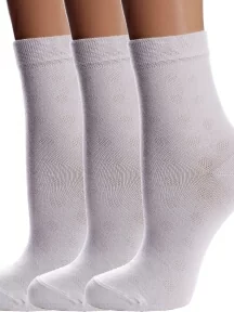 Комплект из 3 пар детских носков Conte kids, 3-13С-9СП, рис. 609, БЕЛЫЕ