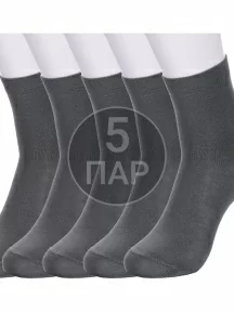Комплект из 5 пар детских носков Conte kids, 5-5С-11СП, рис. 000, ТЕМНО-СЕРЫЕ