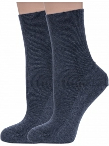 Комплект из 2 пар женских медицинских носков Dr. Feet (PINGONS), 2-15DF6, АНТРАЦИТ