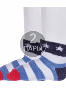 Комплект из 2 пар детских носков Conte kids рис. 391, СИНИЕ (2-5С-11СП)