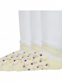 Комплект из 3 пар детских носков "Борисоглебский трикотаж", 3-8СД3001, ЖЕЛТЫЕ