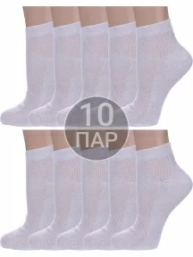 Комплект из 10 пар женских носков Альтаир СВЕТЛО-СЕРЫЕ (10-А33)