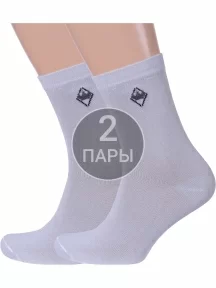 Комплект из 2 пар мужских носков Альтаир, 2-С8, СВЕТЛО-СЕРЫЕ