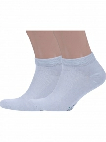 Комплект из 2 пар бамбуковых носков Grinston socks, 2-15D33, СВЕТЛО-СЕРЫЕ