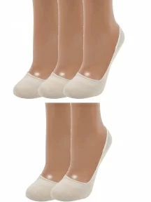 Комплект из 5 пар женских подследников ХОХ БЕЖЕВЫЕ (5-SG-1301)