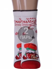Комплект из 2 пар женских носков Брестские (БЧК), 2-20С1133, рис. 686 МОЛОЧНЫЕ