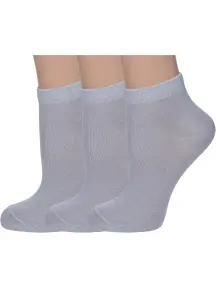 Комплект из 3 пар детских носков Борисоглебский трикотаж СЕРЫЕ (3-8С720)