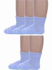 Комплект из 5 пар детских носков Альтаир, 5-С63, ГОЛУБЫЕ