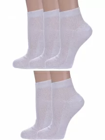 Комплект из 5 пар женских носков Альтаир, 5-А33, СВЕТЛО-СЕРЫЕ